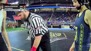 Girls-105 lbs Cons. Round 1 - Aurora Wanamaker, Plainwell Hs Girls vs Cat Warlick, Annapolis H.s. Girls