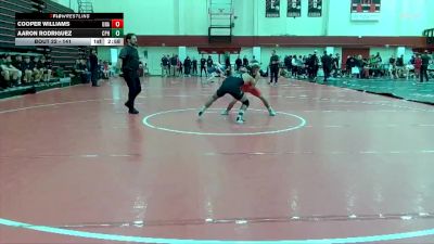 141 lbs Champ. Round 1 - Aaron Rodriguez, Cal Poly Humboldt vs Cooper Williams, Unattached