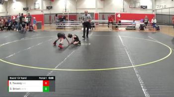 46 lbs Round 1 (4 Team) - Ezra Taussig, East Kansas Eagles vs Gunnar Brown, Untouchables