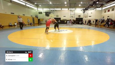 285E lbs Rr Rnd 3 - Aiden Compton, Cornell vs Brody Kline, Franklin&Marshall