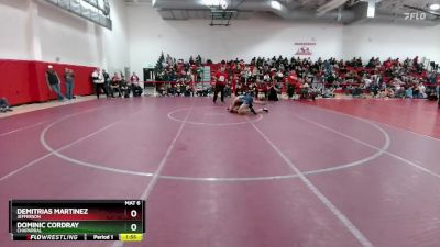 157 lbs Champ. Round 1 - Demitrias Martinez, Jefferson vs Dominic Cordray, Chaparral