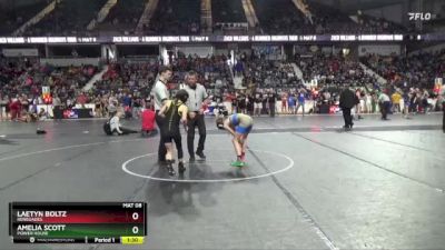 80 lbs Semifinal - Amelia Scott, Power House vs Laetyn Boltz, Renegades