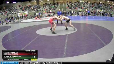 165 lbs Champ. Round 1 - Carson Langford, Dallas Mat Club vs Jason McPeak, Pelbob Wrestling Club