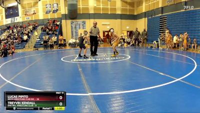 78 lbs Round 1 (8 Team) - Lucas Pipito, Delta Wrestling Club Inc. vs Treyvin Kendall, Oak Hill Wrestling Club