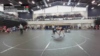 157 lbs Champ. Round 3 - Mikey Houck, Sierra College vs Kyle Da Nobrega, Cerritos College