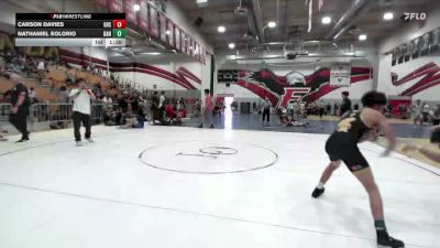 132 lbs 1st Place Match - Carson Davies, St. John Bosco vs Nathaniel Solorio, Damien High School
