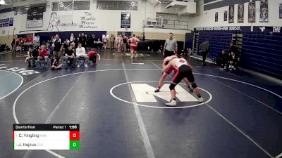 189 lbs Quarterfinal - Jeremy Hajzus, Central Cambria Hs vs Carter Yingling, West Branch Hs