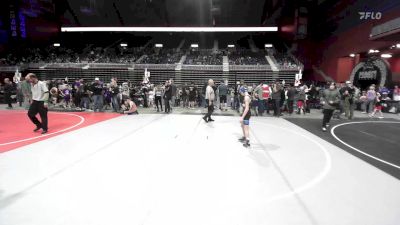 86 lbs Consi Of 4 - Dominik Watkins, Green River Grapplers vs Liam Benne, Black Hills Academy