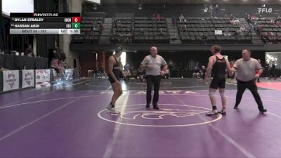 157 lbs Quarterfinal - Dylan Straley, Southern Oregon vs Hassan Abdi, Evergreen State College