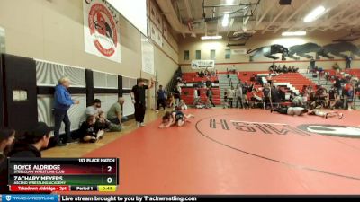 82 lbs 1st Place Match - Zachary Meyers, Ascend Wrestling Academy vs Boyce Aldridge, Steelclaw Wrestling Club