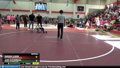 55 lbs Semifinal - Hudson Coker, Gulf Coast Wrestling Club vs Amir Hucherson, Tiger Elite Wrestling