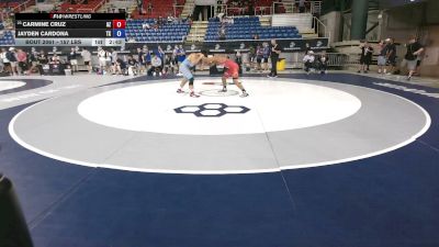 157 lbs Cons. Rd Of 64 - Carmine Cruz, Arizona vs Jayden Cardona, Texas