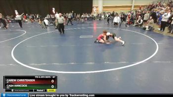 87 lbs Champ. Round 2 - Cash Hancock, MO vs Carew Christensen, IA