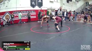 160 lbs Quarterfinal - Miles Johnstone, La Canada vs Nicolas Pham, Westminster