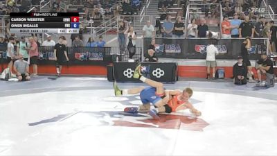 126 lbs Cons. Round 2 - Carson Webster, Kentucky Extreme Wrestling Club vs Owen Ingalls, Fishers Wrestling Club