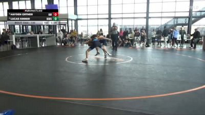 130 lbs Cons. Semi - Hayden Ortner, Immortal Athletics WC vs Lucas Kinner, Big Game Wrestling Club