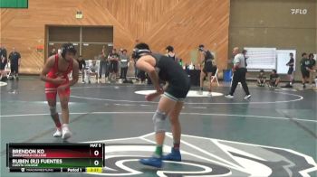 141 lbs Cons. Round 5 - Brendon Ko, Bakersfield College vs Ruben (rj) Fuentes, Cuesta College