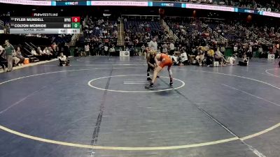 2A 106 lbs Cons. Semi - Colton McBride, McMichael vs Tyler Mundell, North Pitt High School