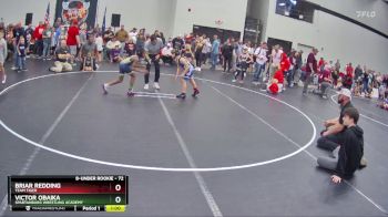 72 lbs Quarterfinal - Briar Redding, Team Tiger vs Victor Obaika, Spartanburg Wrestling Academy