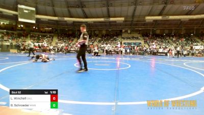 70 lbs Round Of 32 - Logan Winchell, Callan Wrestling Academy vs Brody Schroeder, Minnesota Elite