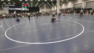 120 lbs Cons. Semis - Owen Williams, Team Idaho Wrestling Club vs Kyi Tate, FH Jr Vikings Wrestling Club