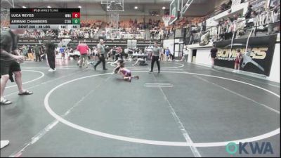 49 lbs Round Of 16 - Luca Reyes, Moore Wrestling Academy vs Armani Chambers, Standfast