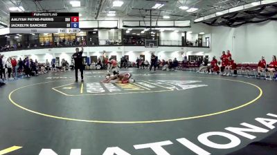 103 lbs Round 5 (16 Team) - Aaliyah Payne-Parris, Sacred Heart University vs Jackelyn Sanchez, Schreiner University (A)