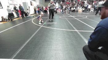 46-49 lbs Rr Rnd 1 - Edith Shimonek, Pawhuska Elks Takedown vs Dilynn Burch, Team Tulsa Wrestling Club