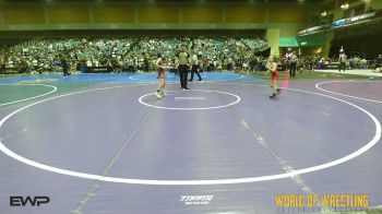 54 lbs Quarterfinal - Makayela Sawyer, Mat Demon Wrestling Club vs Madelyn Johnson, Greenwave Youth Wrestling Club