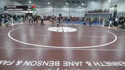 138 lbs Quarterfinal - Isaac Silva, Marlborough vs Landon Purington, Franklin County