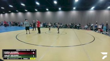 88-93 lbs Semifinal - Camila Alvarez, Cardinal Wrestling Club vs Hailey Delgado, NXT Level Wrestling Academy