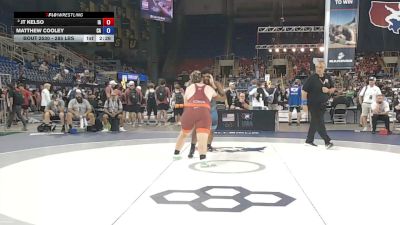 285 lbs 5th Place Match - JT Kelso, Iowa vs Matthew Cooley, California