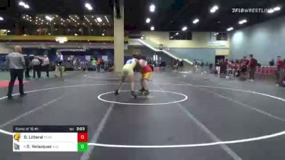 285 lbs Consi Of 16 #1 - Donovan Litteral, Ferris State vs Emmanuel Velazquez, Allen