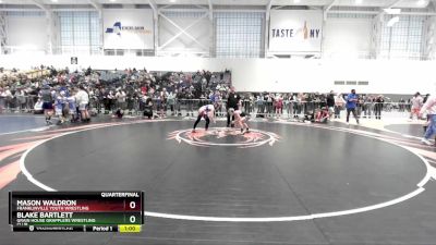 94 lbs Quarterfinal - Mason Waldron, Franklinville Youth Wrestling vs Blake Bartlett, Grain House Grapplers Wrestling Club