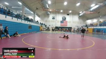 102-107 lbs Round 2 - Caleb Campbell, Worland Middle School vs Darrell Mumm, Powell Middle School