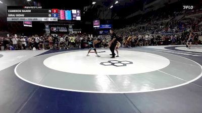 126 lbs Champ. Rd Of 64 - Cameron Baker, PA vs Siraj Sidhu, CA