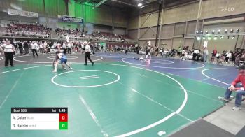 132 lbs Final - Alex Coker, Blue Thunder vs Gabe Hardin, Montrose Elite