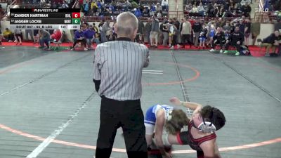 95_B lbs Consi Of 16 #2 - Zander Hartman, Boiling Springs vs Jagger Locke, North East