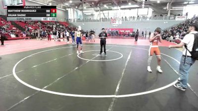 118 lbs Cons. Semi - Matthew Rodriguez, Riverside Middle vs Julian Saenz, Eastwood Middle