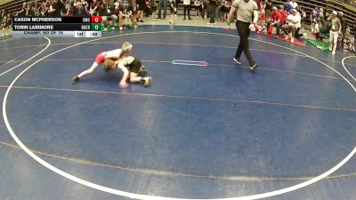 59 lbs Champ. Rd Of 16 - Cason McPherson, Delta Wrestling Club vs Torin Larimore, Dove Creek