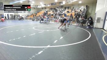 235 lbs Quarterfinal - Isabella Lorenzana, Marina vs Audrina Felix, Temescal Canyon