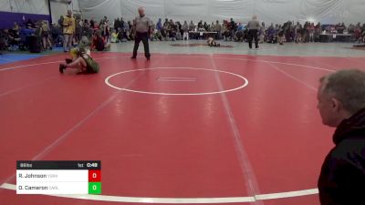 86 lbs Round Of 16 - Reese Johnson, York vs Owen Cameron, Carlisle