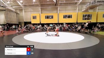 110 lbs Semifinal - Lucas Reeves, The Hunt Wrestling Club vs CJ Caines, Mat Assassins Black