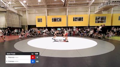 110 lbs Semifinal - Lucas Reeves, The Hunt Wrestling Club vs CJ Caines, Mat Assassins Black