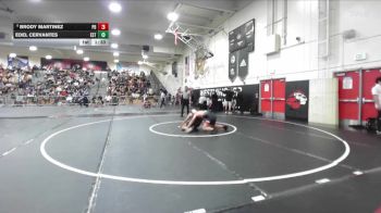 157 lbs Champ. Round 2 - Brody Martinez, Palm Desert vs Edel Cervantes, Estancia