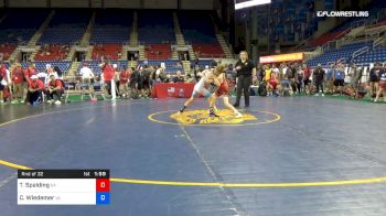 88 lbs Rnd Of 32 - Tanner Spalding, Georgia vs Calvin Wiedemer, Virginia