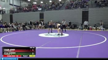 170 lbs Quarterfinals (8 Team) - Kyle Harden, Cathedral vs Tyler Jones, Brownsburg