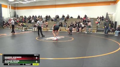 192-205 lbs Round 1 - Xander Goedken, Western Dubuque vs Gunnar Novak, Prairie, Cedar Rapids