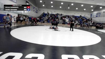 131 lbs 3rd Place Match - Isabel Navarro, Menlo College vs Zitlali Sarmiento, Mt. San Antonio College