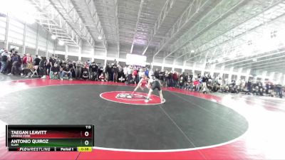 113 lbs Cons. Round 7 - Taegan Leavitt, Spanish Fork vs Antonio Quiroz, Slam